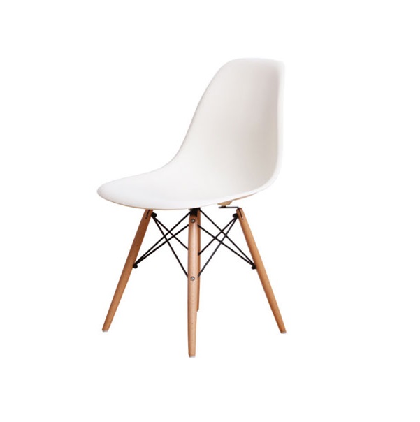 Bộ Bàn Tròn Trắng Và 2 Ghế Eames TH01