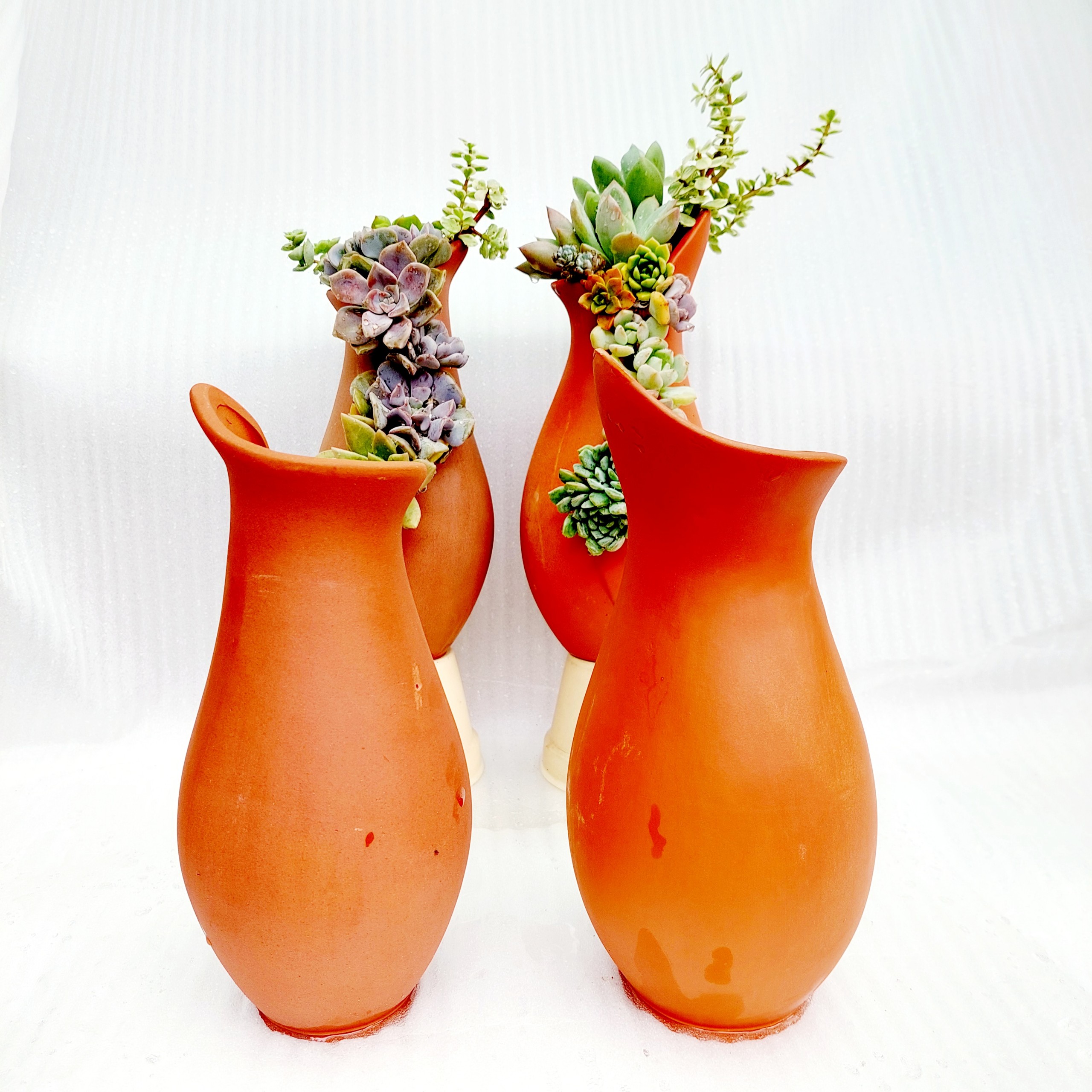 Chậu đất nung - Bình hoa 825, miệng chậu 8cm, chiều cao 25cm