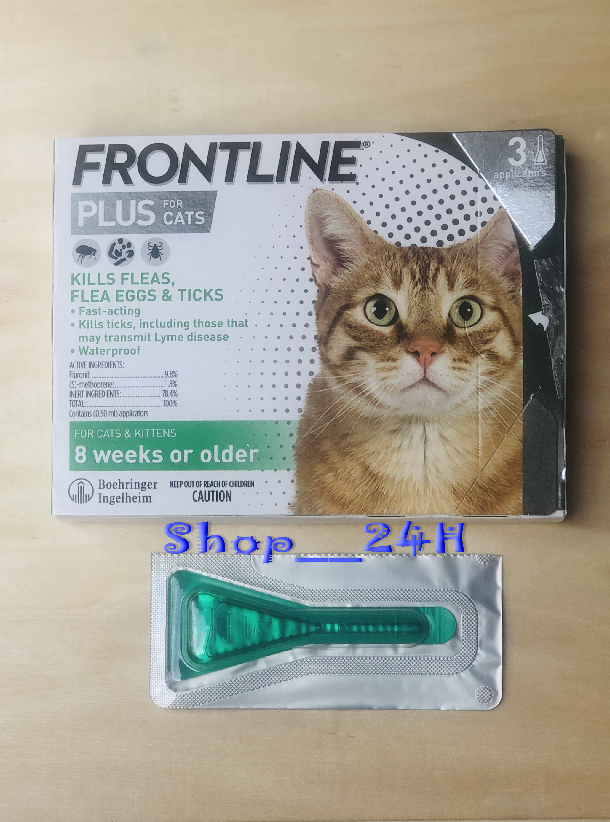 Thuốc nhỏ gáy trị ve rận cho mèo Frontline (1 tuýp)