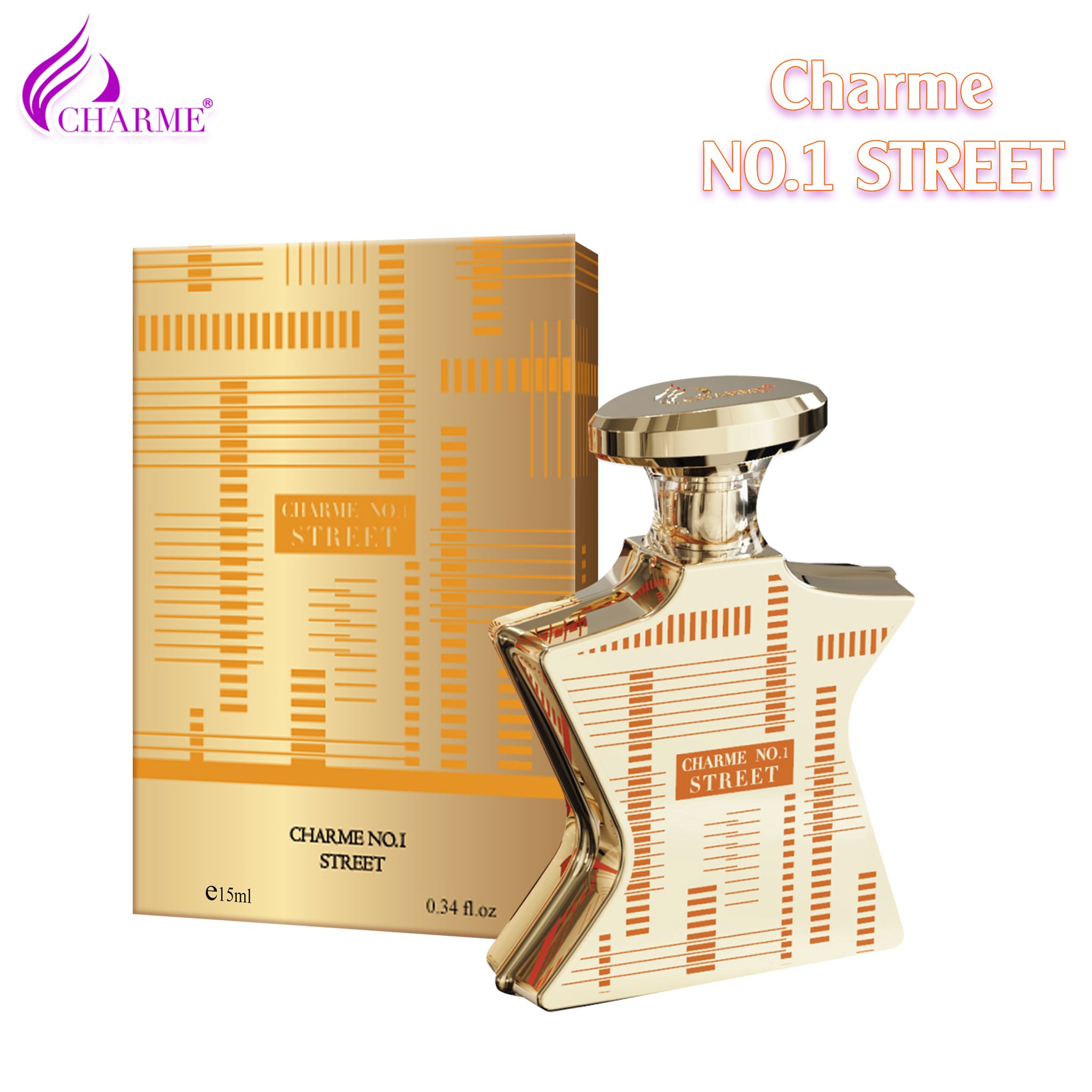 Nước hoa unisex chính hãng Charme Street 15ml mang đến hình tượng tự do hiện đại tạo nên phong cách riêng