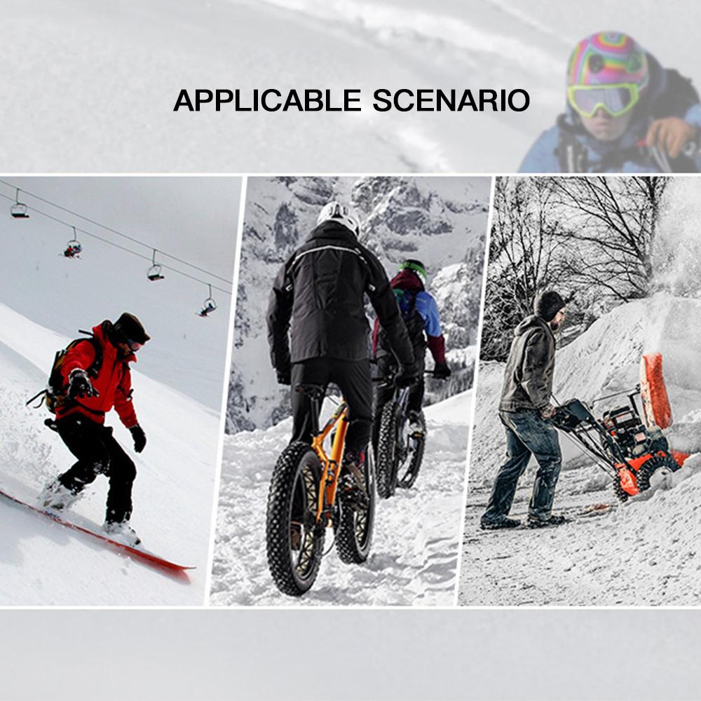 Snow Ski Gloves Windproof Winter Gloves Thermal Gloves Outdoor Warm Mittens Warm Full-Finger Mittens