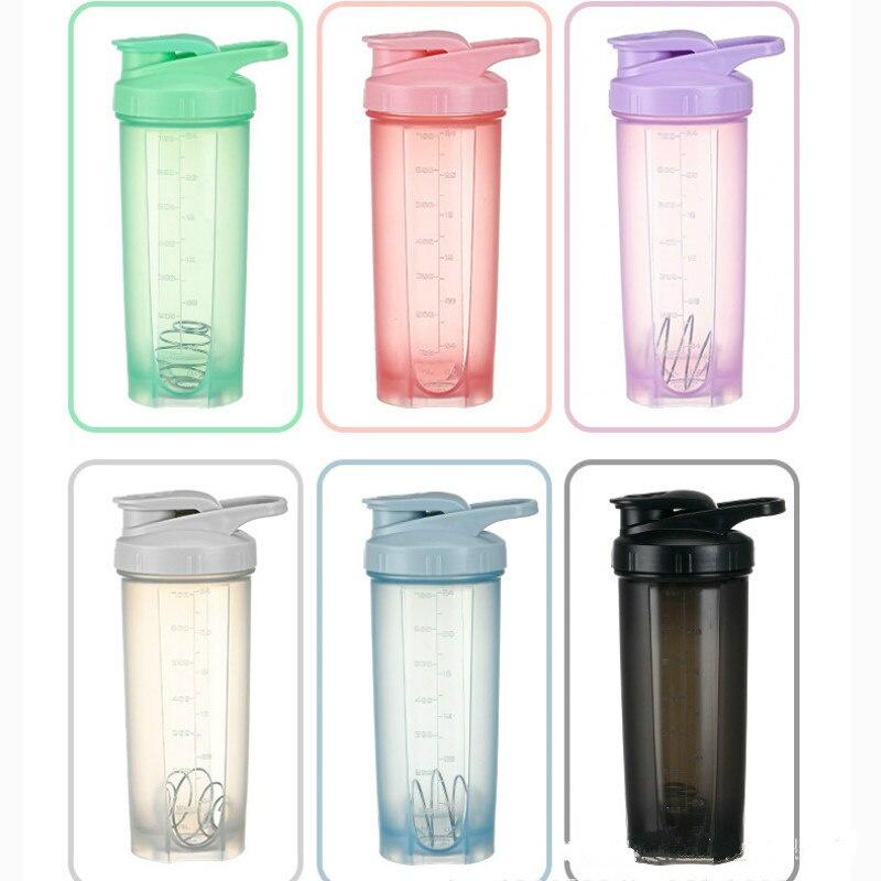 Frosted Milkshake Cup Shaking Milkshake Water Bottle Outdoor Fitness Water Cup Stirring Bottle Protein Powder Portable Drink Cup