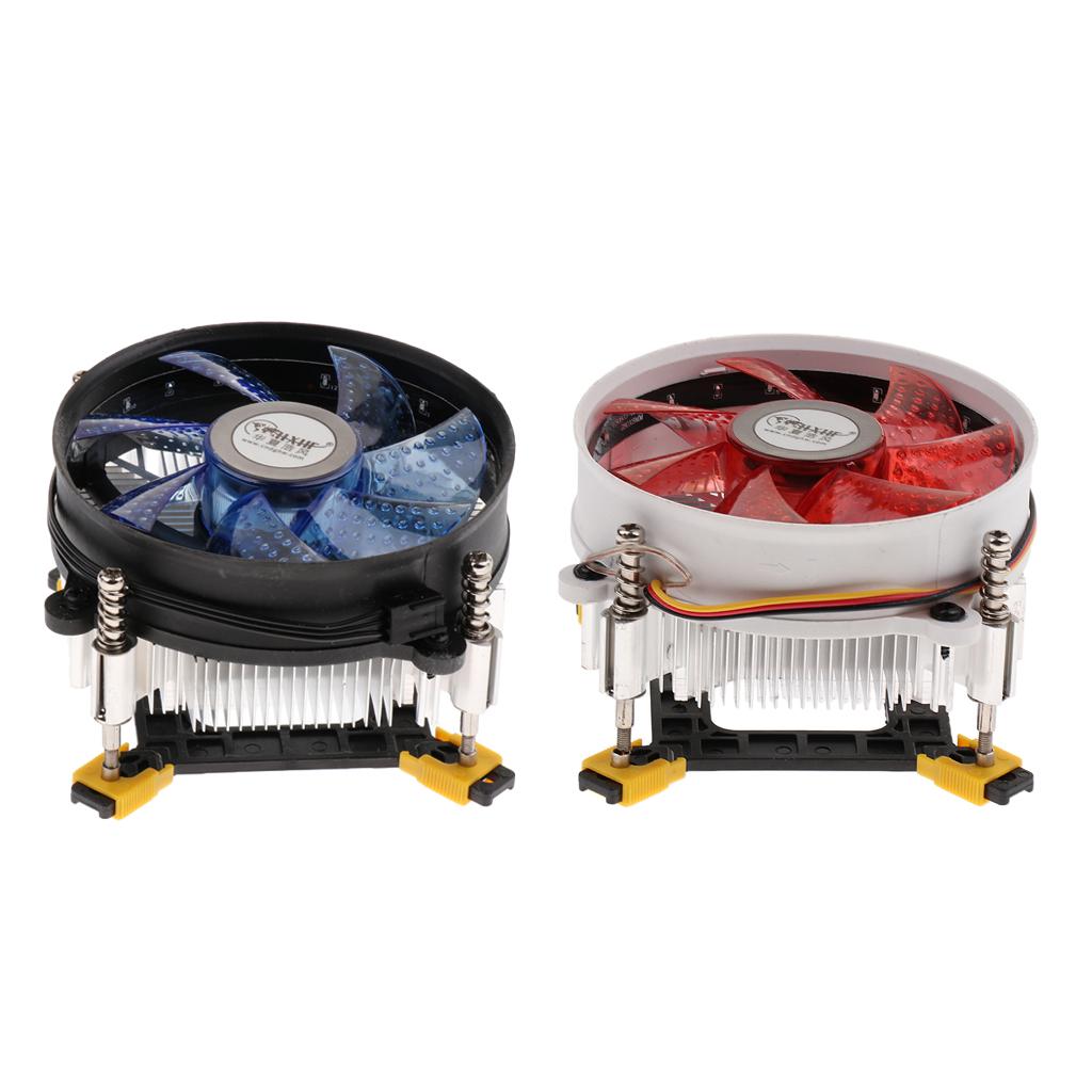 CPU Cooler 12cm Cooler with Cooled Fan for LGA 775/1150/1151/1155/1156 Blue