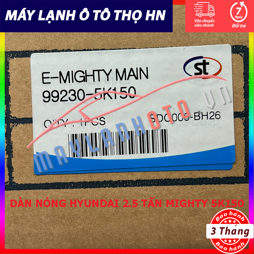 Dàn (giàn) nóng Hyundai 2,5 Tấn E-Mighty II Chính 5K150 Hàng xịn Hàn Quốc (hàng chính hãng nhập khẩu trực tiếp)