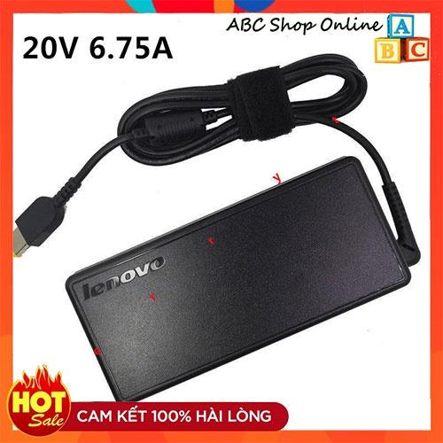 Sạc Dùng Cho laptop Lenovo 20V - 6.75A 135W Chân USB vàng