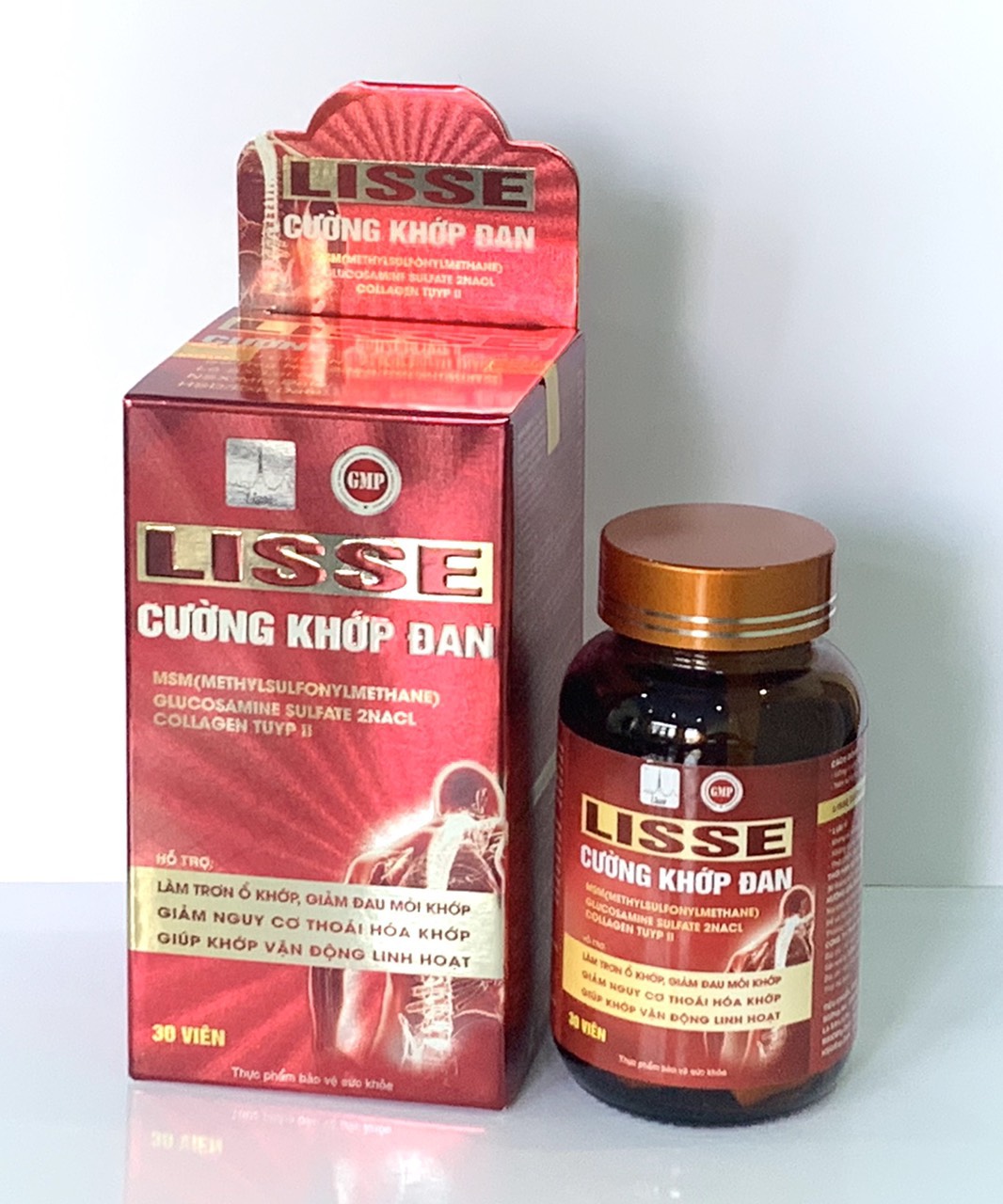 Lisse CƯỜNG KHỚP ĐAN-- Hỗ trợ giảm nguy cơ thoái hoá khớp, giảm đau mỏi khớp
