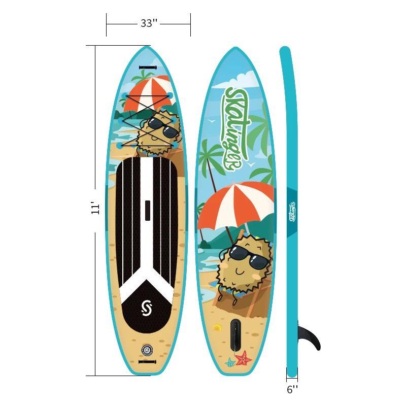 Skatinger SUP Board 11' (335cm) - Thuyền SUP bơm hơi, ván chèo đứng họa tiết thổ cẩm bơm hơi chất lượng cao [HÀNG SẴN