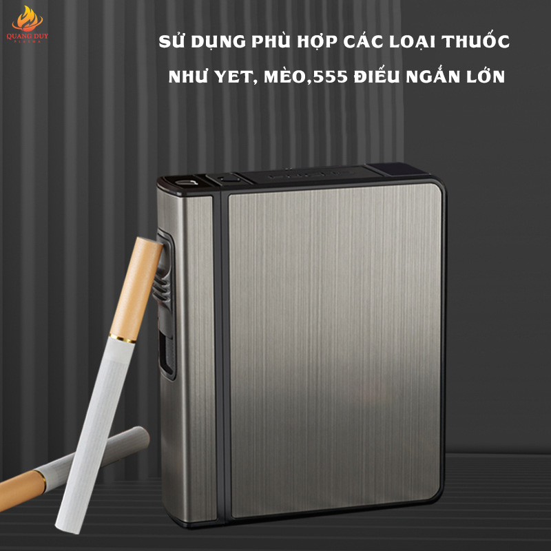 Hộp đựng thuốc kiêm bật lửa khò Focus lấy thuốc nhẹ nhàng độc lạ sang trọng