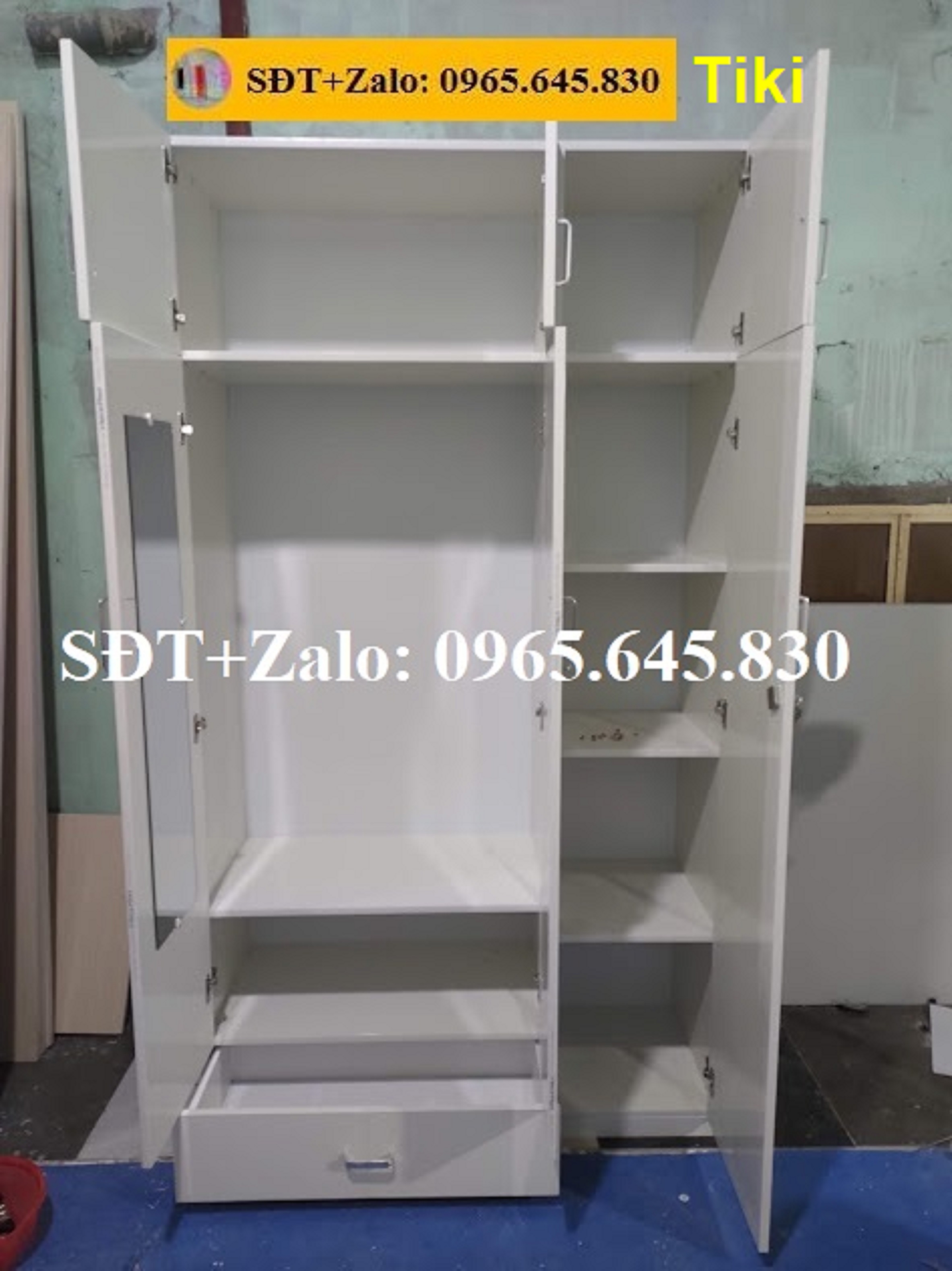 Tủ Nhựa Nhật Vinco Plast Cao 2m2 Màu Trắng 414