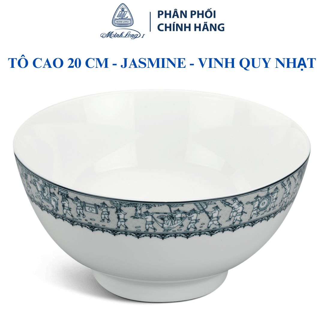 Tô cao 20 cm – Jasmine – Vinh Quy Nhạt (072017197) - Gốm sứ cao cấp Minh Long 1