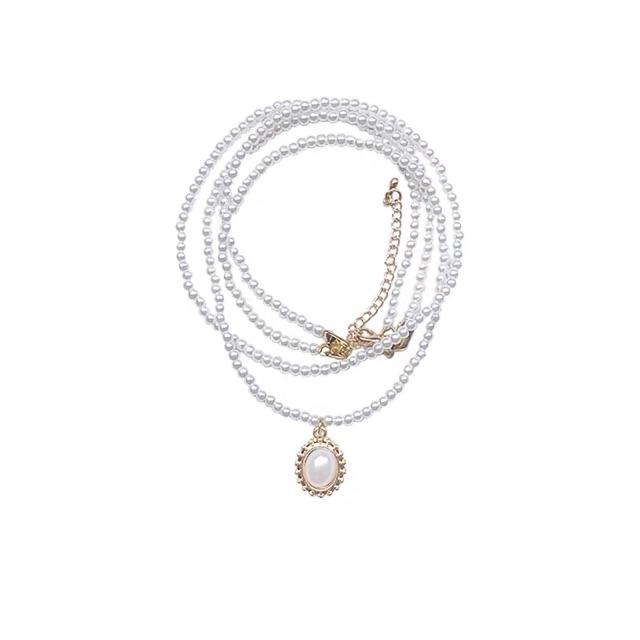 Choker xinh - Vòng cổ hạt bẹt dễ thương