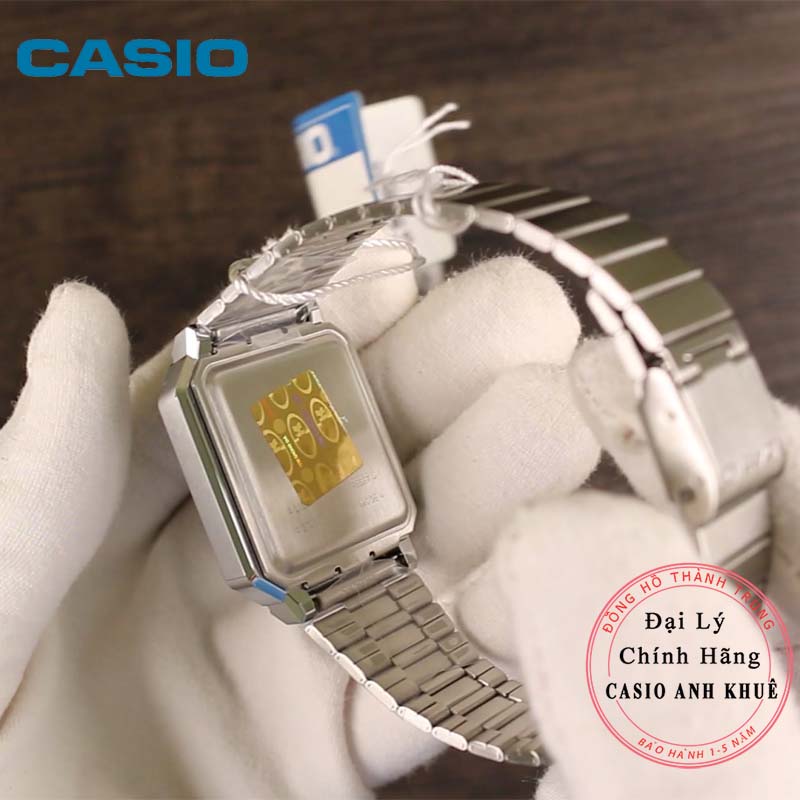 Đồng Hồ Casio Vintage A100WE-7BDF Dây Kim Loại