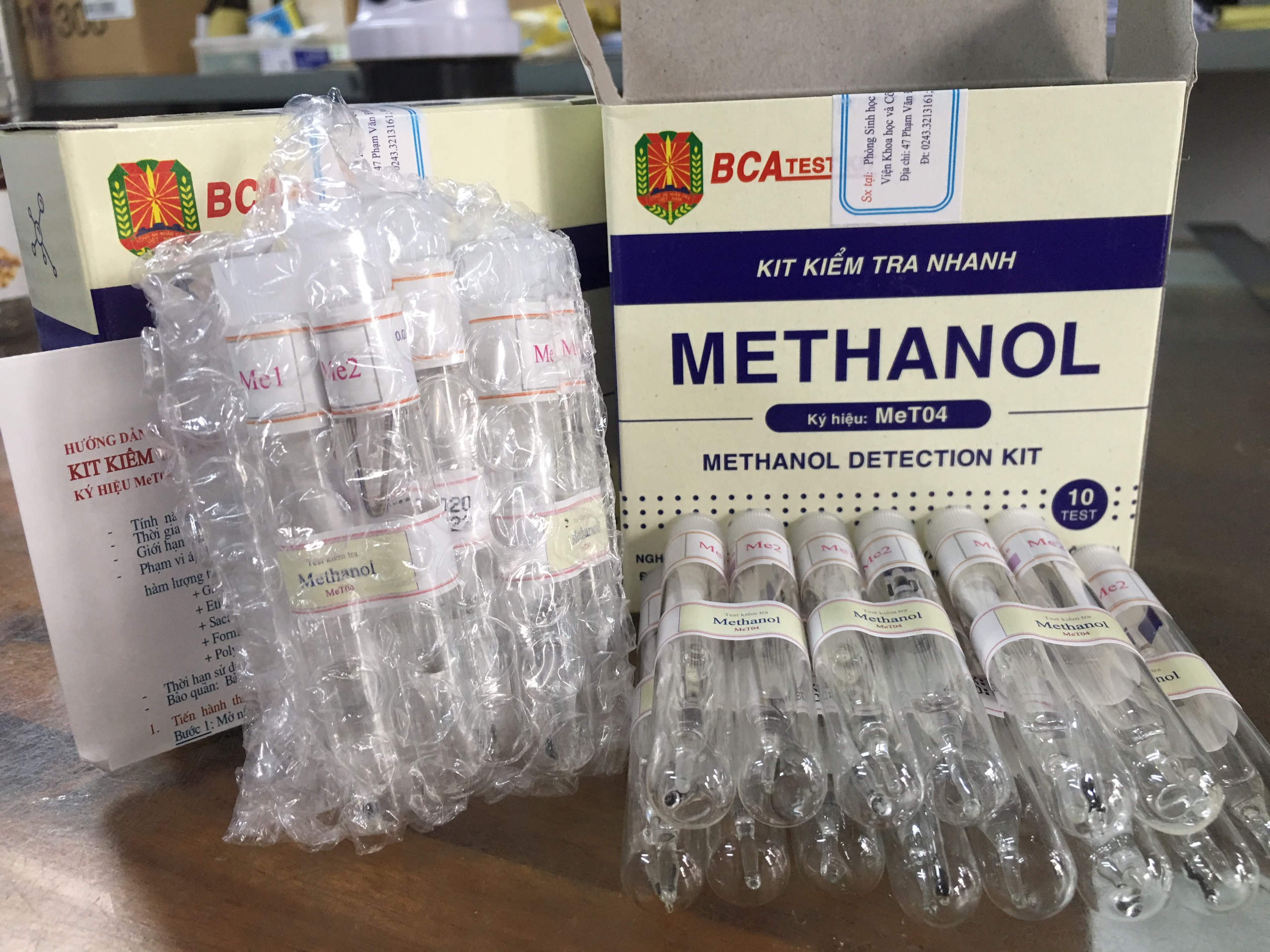 Kit Kiểm Tra Nhanh Methanol