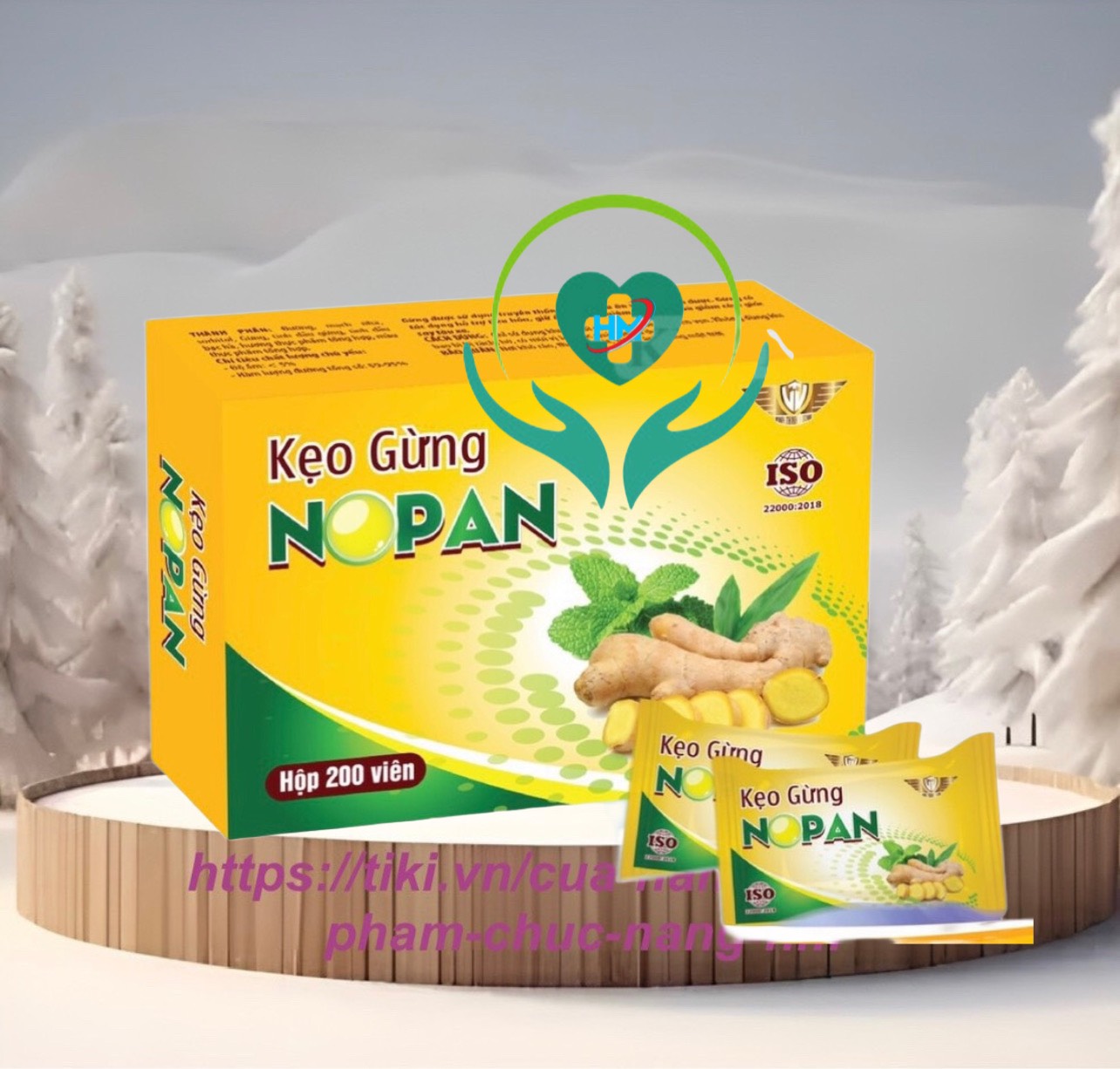 Kẹo Gừng Nopan- hộp 200 viên