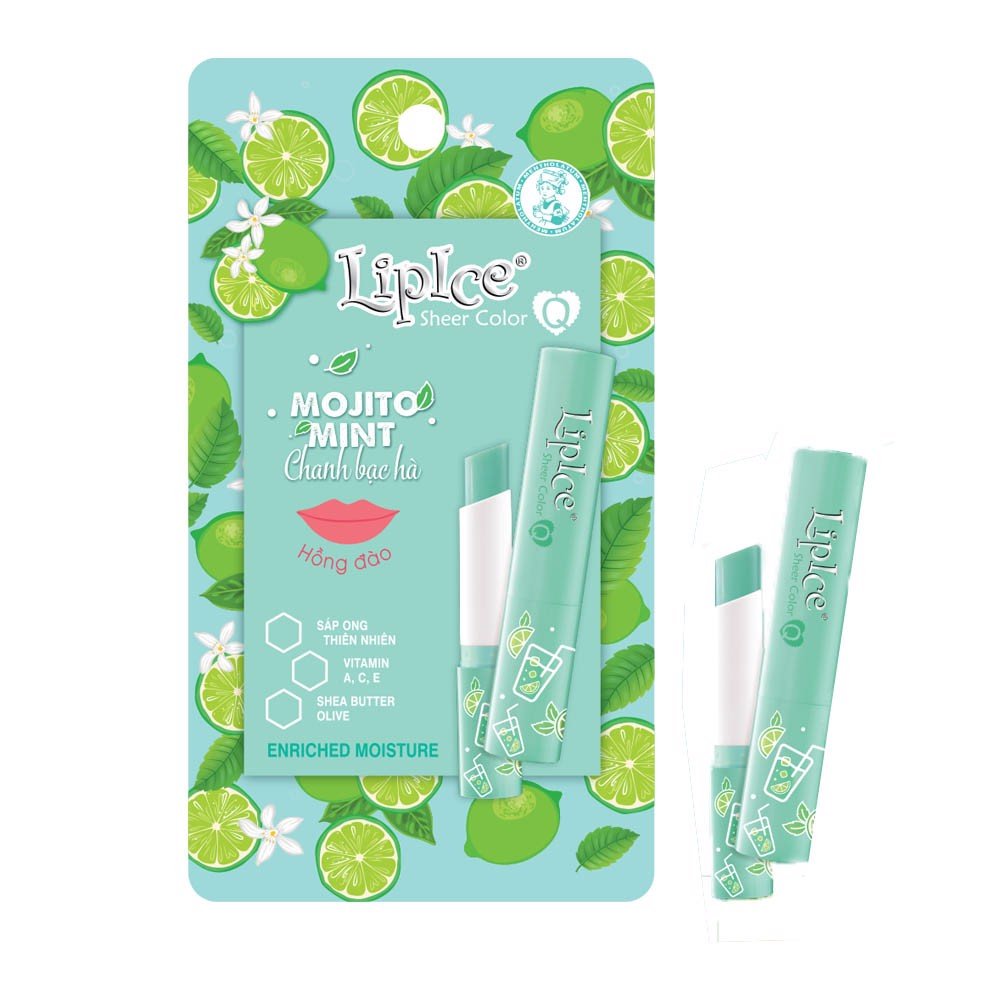 LipIce Son Dưỡng Chuyển Màu Hương Chanh Bạc Hà Mojito Mint Sheer Color Q 2.4g