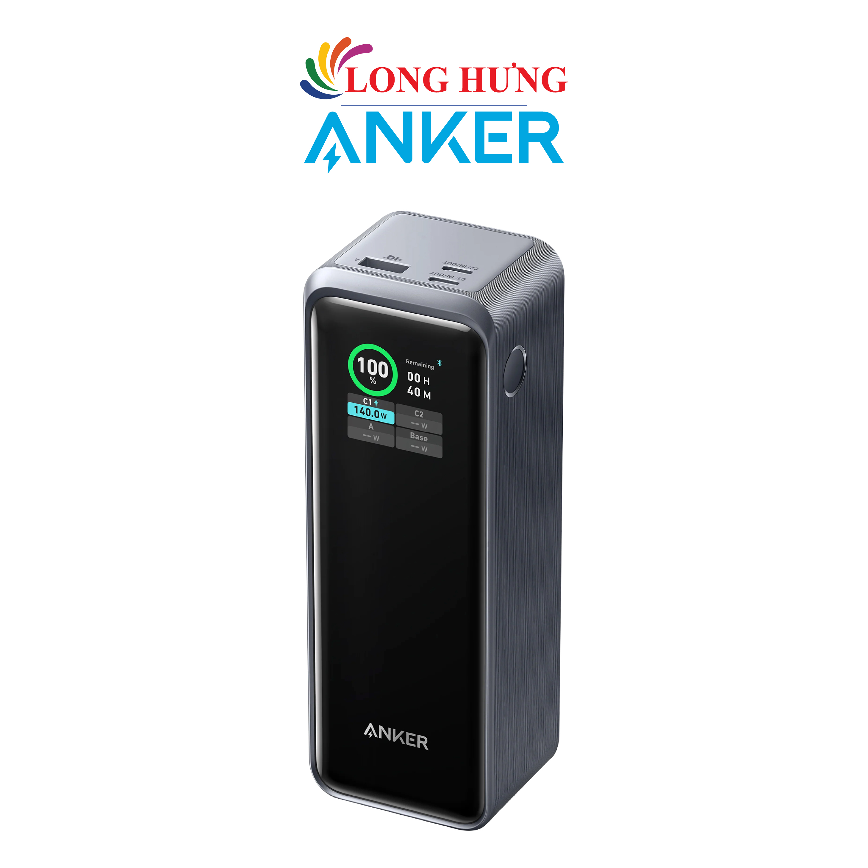Sạc dự phòng Anker Prime Power Bank 1USB 2Type-C 250W 27650mAh A1340 - Hàng chính hãng
