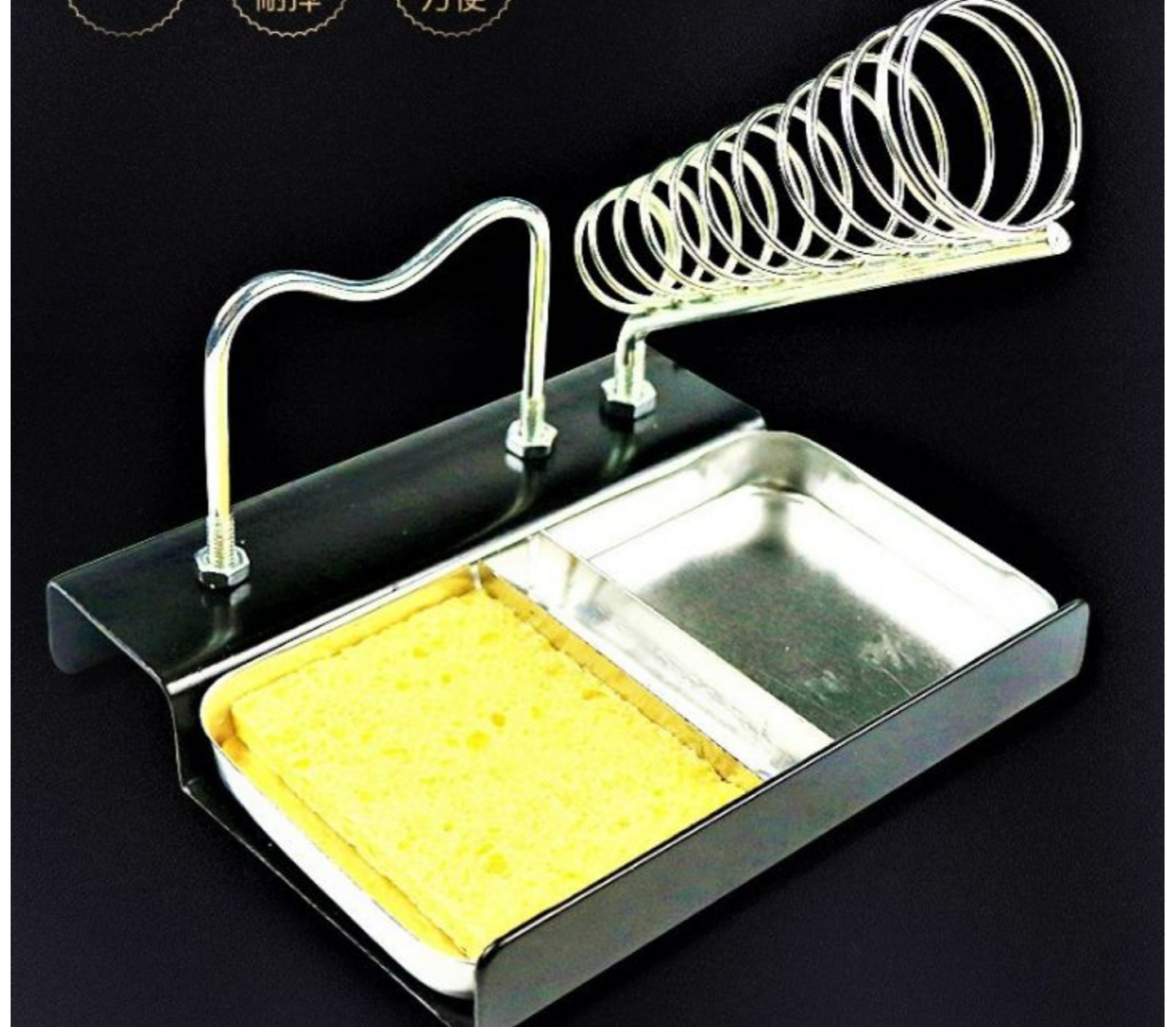 BỘ ĐẾ GÁC MỎ HÀN THIẾC KÈM KHAY TẢN NHIỆT ĐỰNG LINH KIỆN TIỆN DỤNG HÀNG CHUẨN