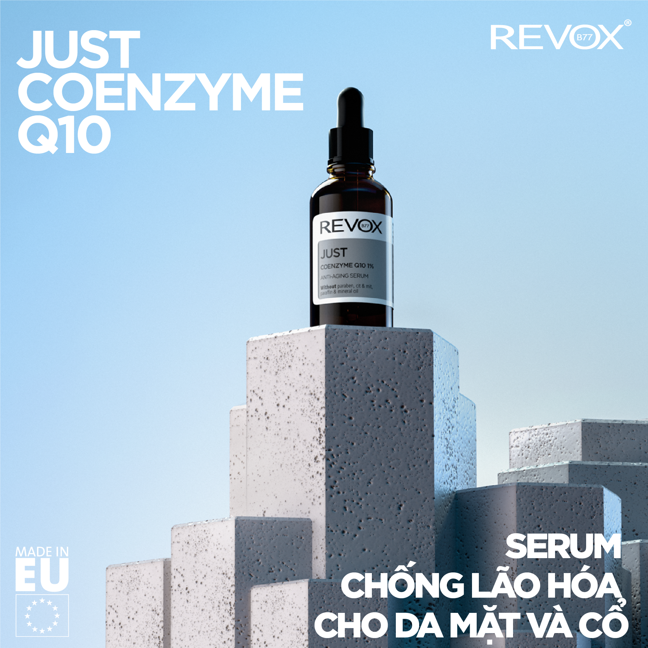 Serum ngừa lão hóa cho da mặt và cổ Revox B77 Just- Coenzyme Q10 - 30ml