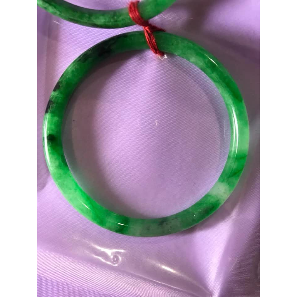 1 CHIẾC VÒNG XANH NGỌC NGỌC 50MM CỌNG TRÒN NHỎ LẺ  CHẤT LIỆU ĐÁ CẨM THẠCH  Size 50MM x Dầy 5mm NỮ 45Kg - 54Kg