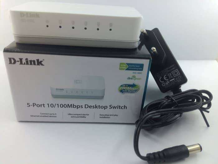 Switch Chia Mạng 5 Cổng Dlink DES-1005C 10/100Mbps-hàng chính hãng