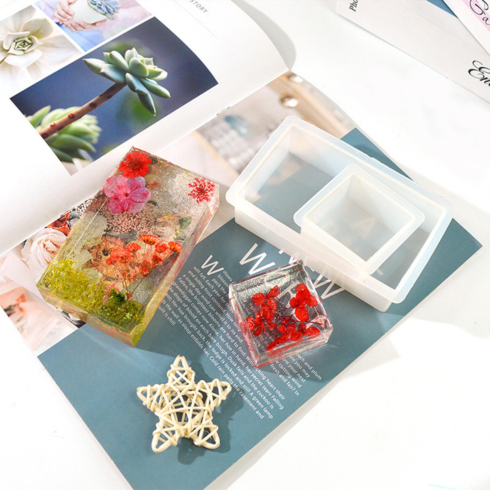 8 Pack Soap Silicone Molds Resin Casting Molds Handmade Craft Mould for Soap Making Candle Making, UV Resin, Epoxy Resin Jewelry Making