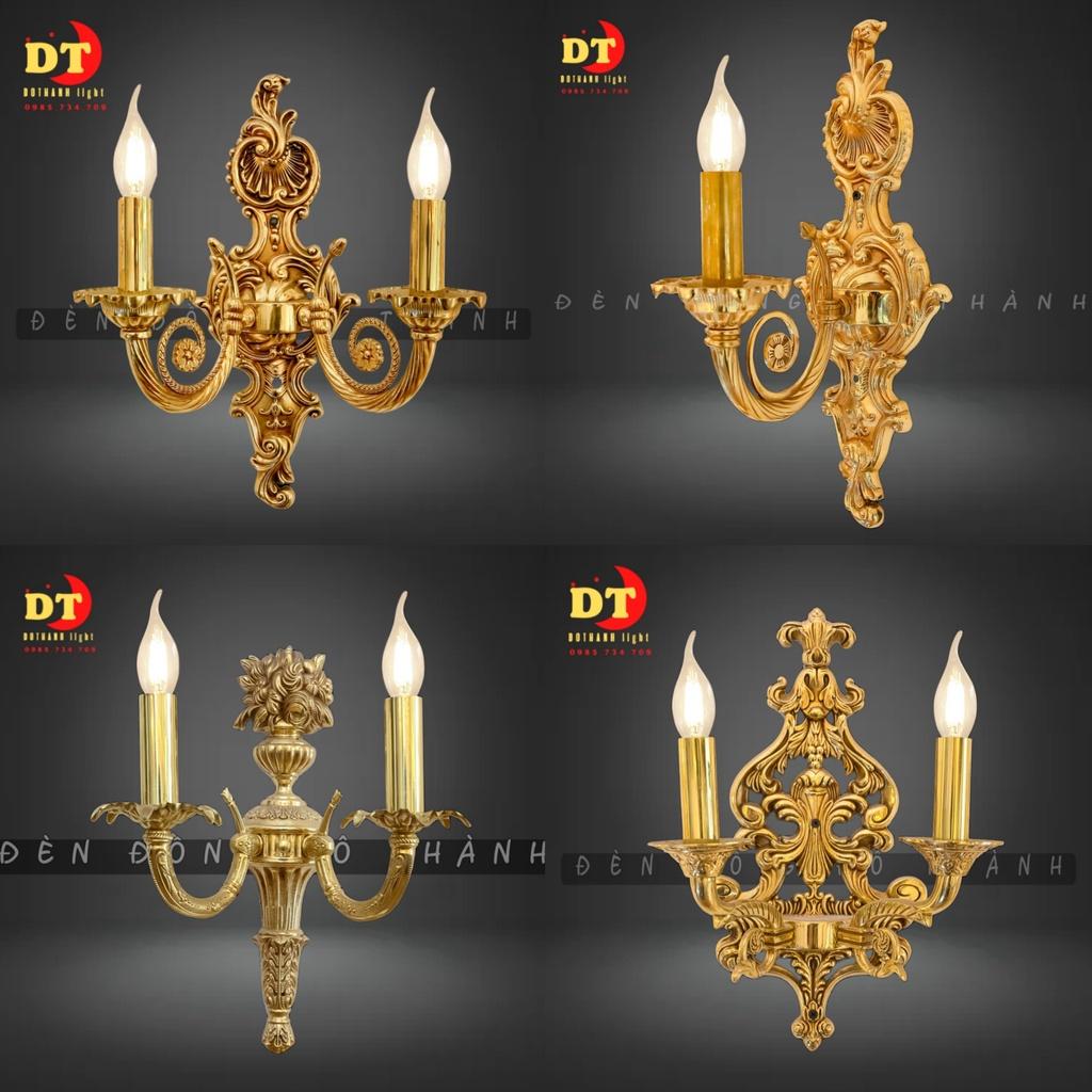 Đèn tường nến đồng cổ điển hi lạp sang trọng HTLQ DTD