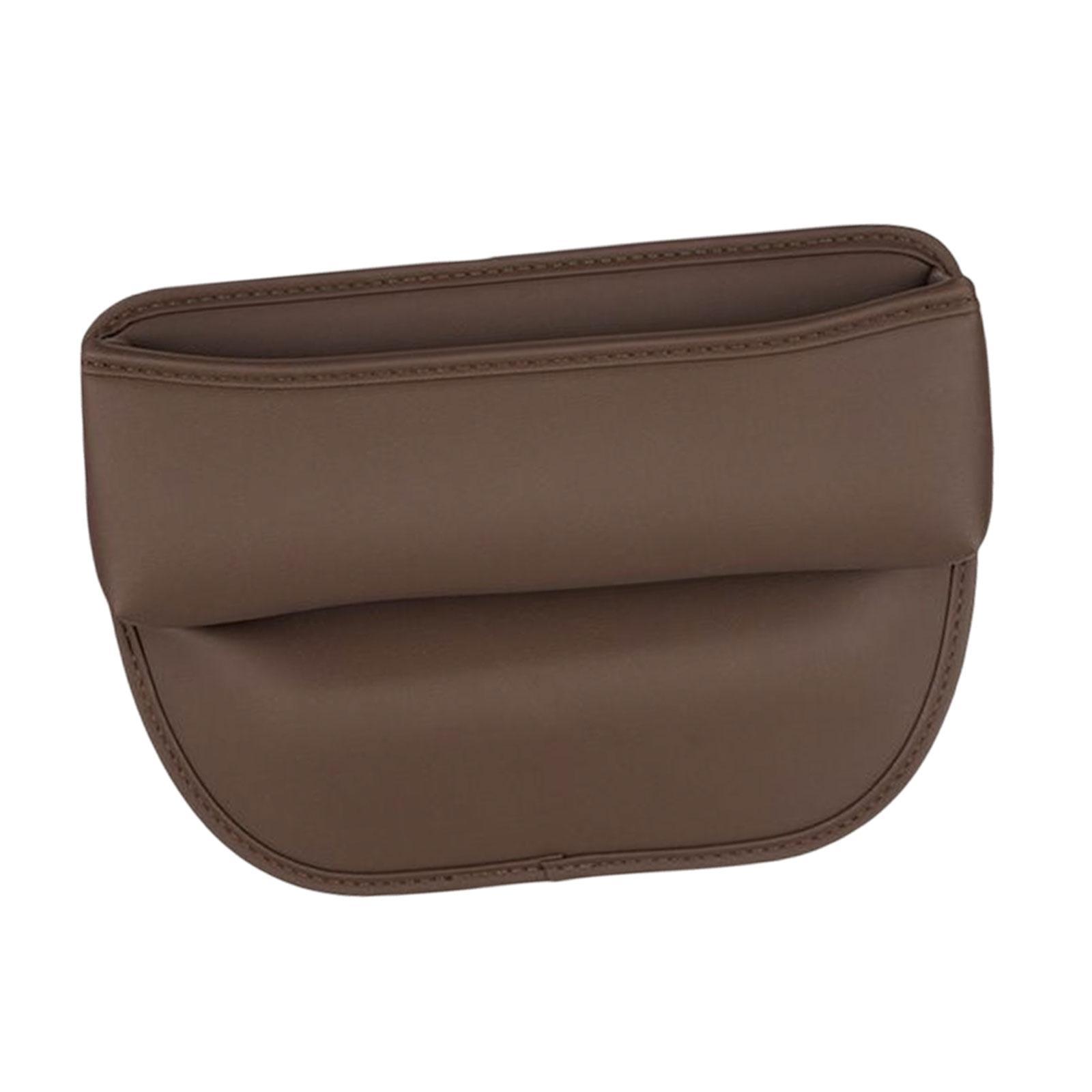 Pu leather car console side seat filler Chestnut Brown