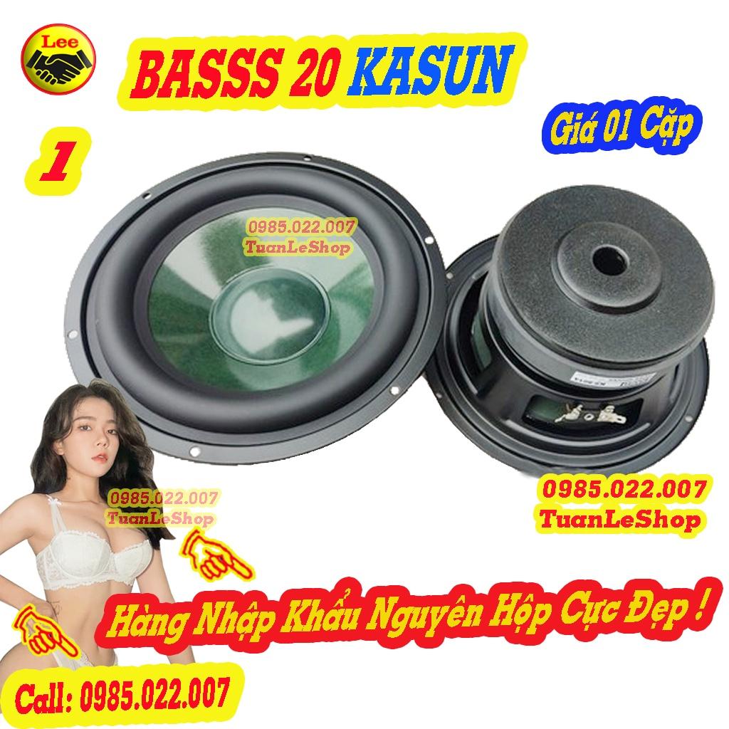 02 LOA BASS 20 KA SUN MÀNG XANH TỪ 140MM COIL 45 – GIÁ 01 CẶP LOA BASS 2 TẤC - LOA KAS UN