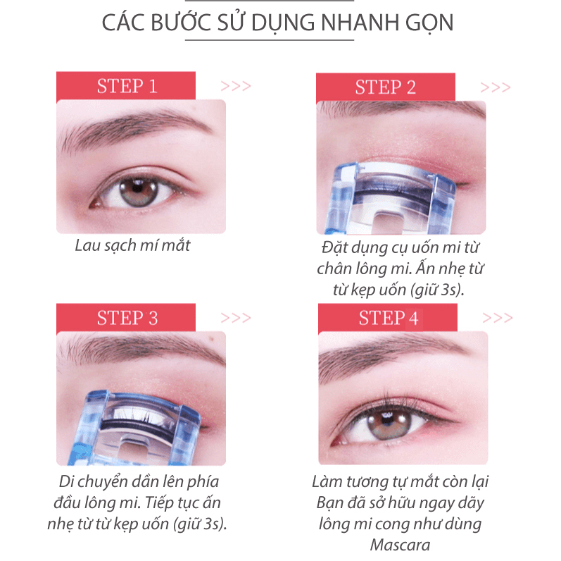 Kẹp uốn mi cao cấp Nhật KAI KQ0155 (màu xanh)