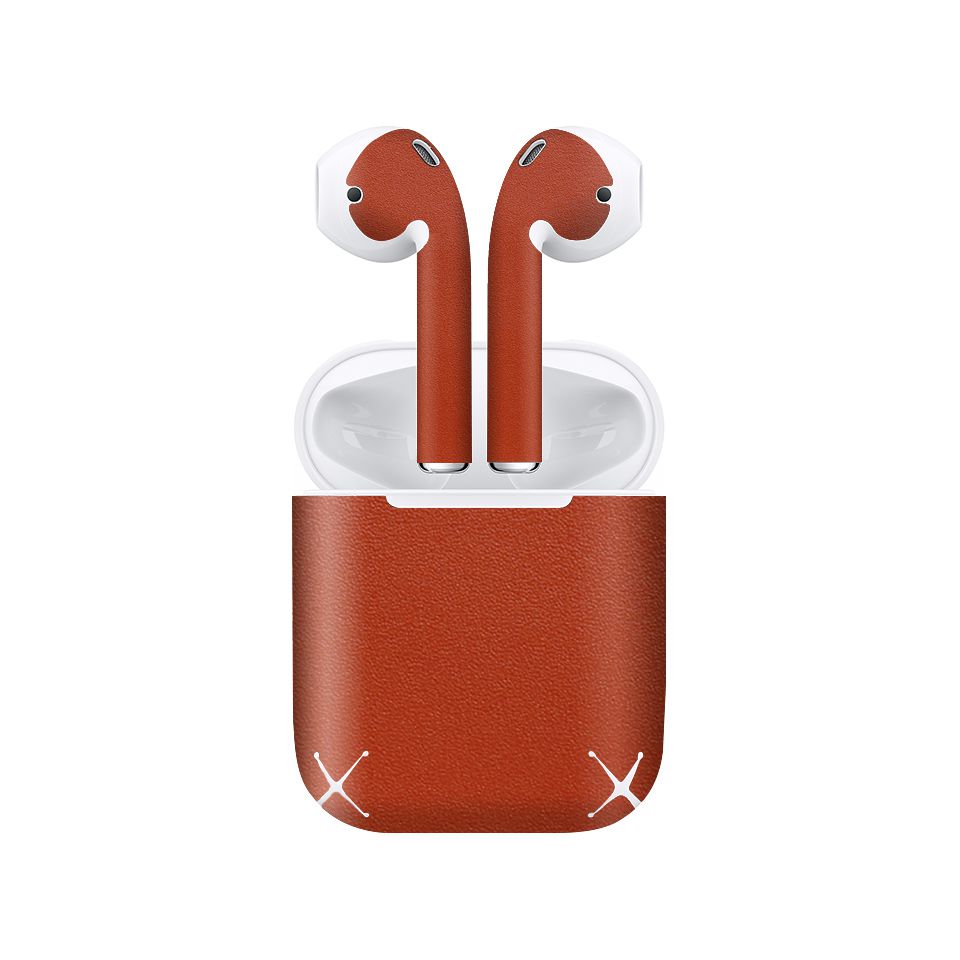 Miếng dán skin chống bẩn cho tai nghe AirPods in hình Vân Da - Da019