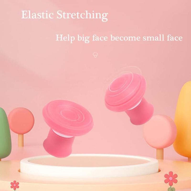 Silica gel jaw thisiser bóng mặt huấn luyện trượt hàm v line v hình dạng tập thể dục đôi cằm giảm cơ sở nâng cơ cổ Color: Purple