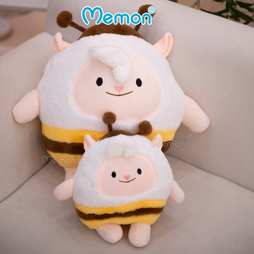 Gấu Bông Cừu Ong 25cm - 45cm Cao Cấp Memon, Cừu Bông Cute