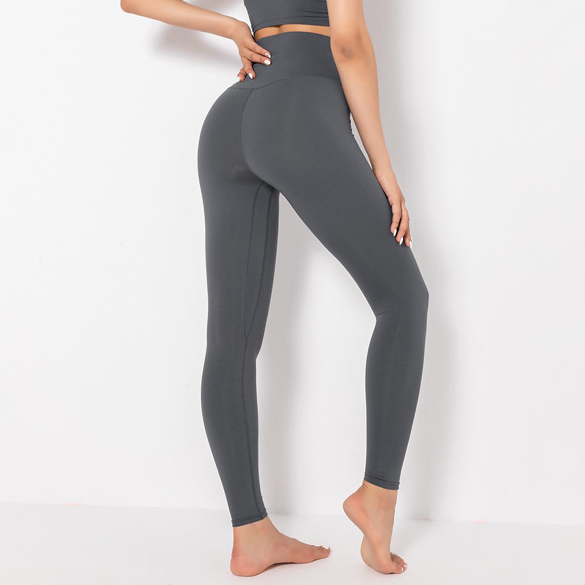 2021 Mới Tập Yoga Nữ Quần Legging Thể Dục Nylon Cao Cấp Quần Dài Nữ Hông Đẩy Lên Quần Tập Gym Nữ quần Áo