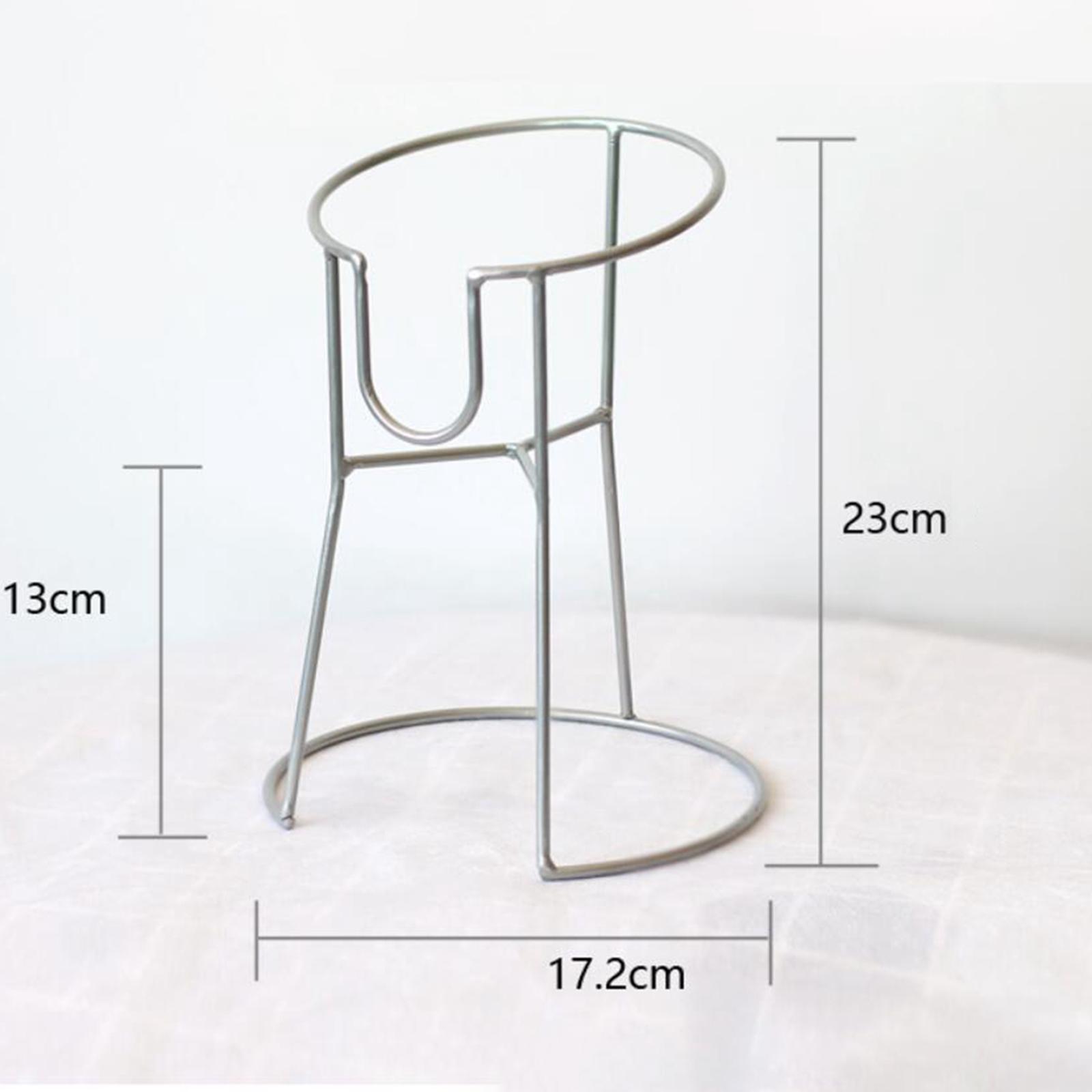 Glass Jar Drink Dispenser Metal Stand Basket Party Tea  Holder  M