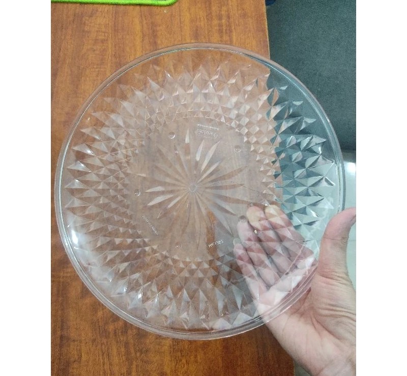 Đĩa nhựa trong suốt đường kính 25cm