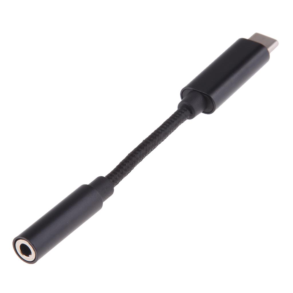 2 in 1 USB Type C Cable Fast Charge to 3.5mm Audio Headphone Adapter Converter Supports Audio and Charging for Motorola MotoZ, Letv