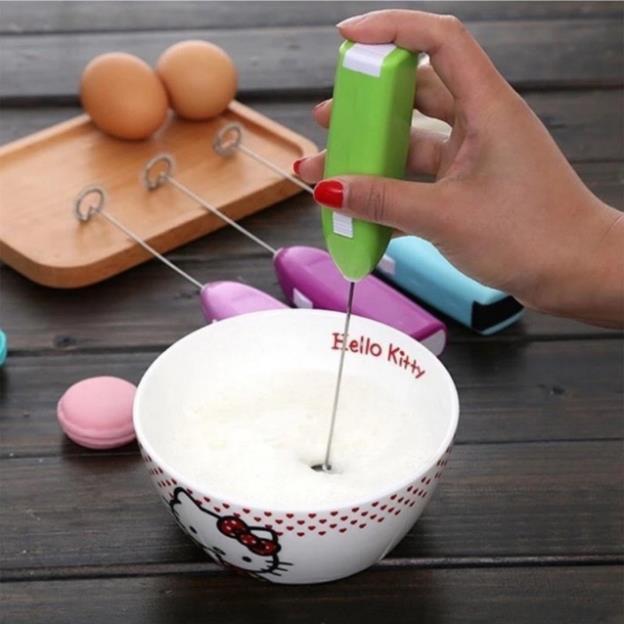 Máy Đánh Trứng, Tạo Bọt Cafe Mini Cầm Tay Tiện Lợi