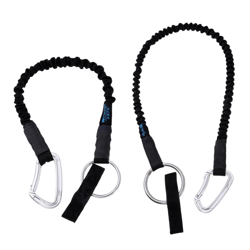 Shock Absorbing Lanyard Fall Arrest Rope w/ Snap Hook 50cm