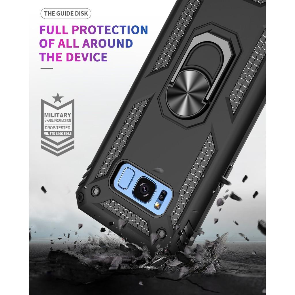 Ốp lưng cho Samsung S8 chống sốc 2 lớp kèm nhẫn iring làm giá đỡ