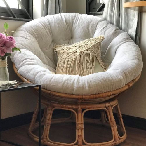 GHẾ MÂY PAPASAN CAO CẤP - Vải Nhung