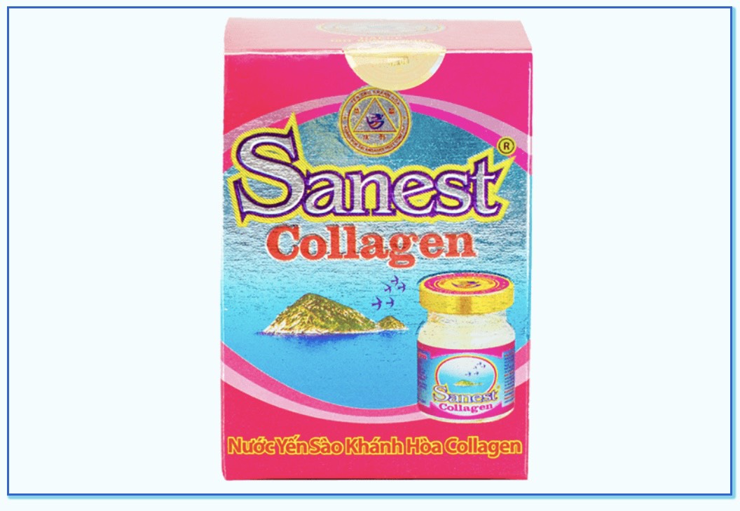 COMBO 6 LỌ NƯỚC YẾN SÀO KHÁNH HÒA SANEST COLLAGEN 70ML - 770