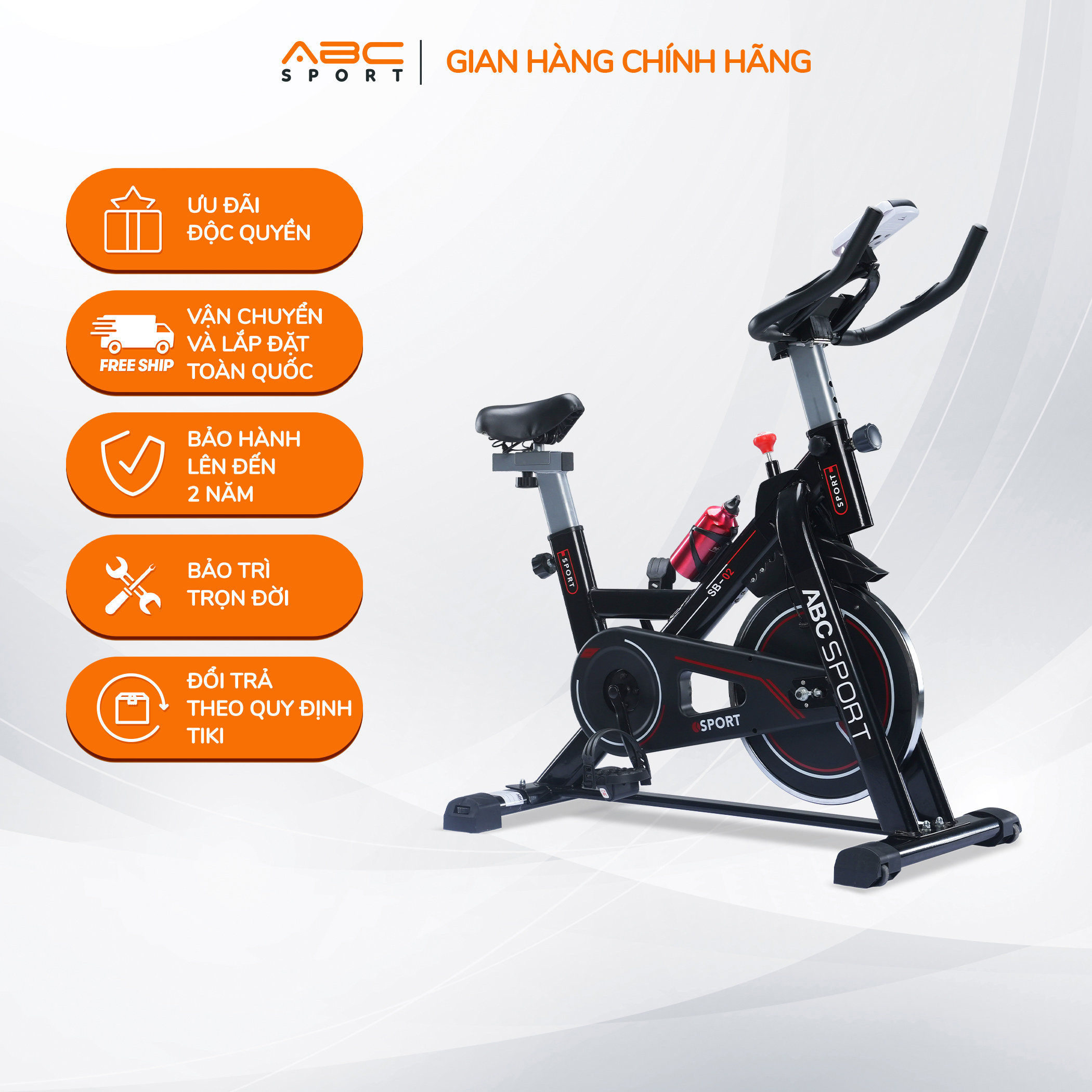 XE ĐẠP TẬP THỂ DỤC TẠI NHÀ ABCSPORT SB02