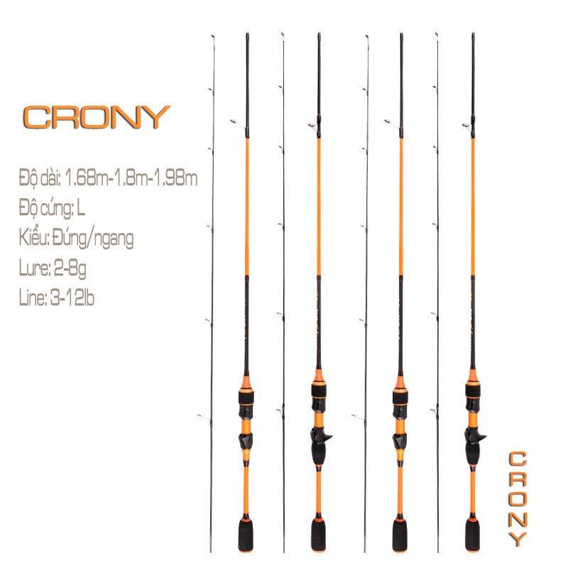 Cần câu lure Crony ngọn đặc siêu siêu khoẻ kiểu dáng mạnh mẽ CM38