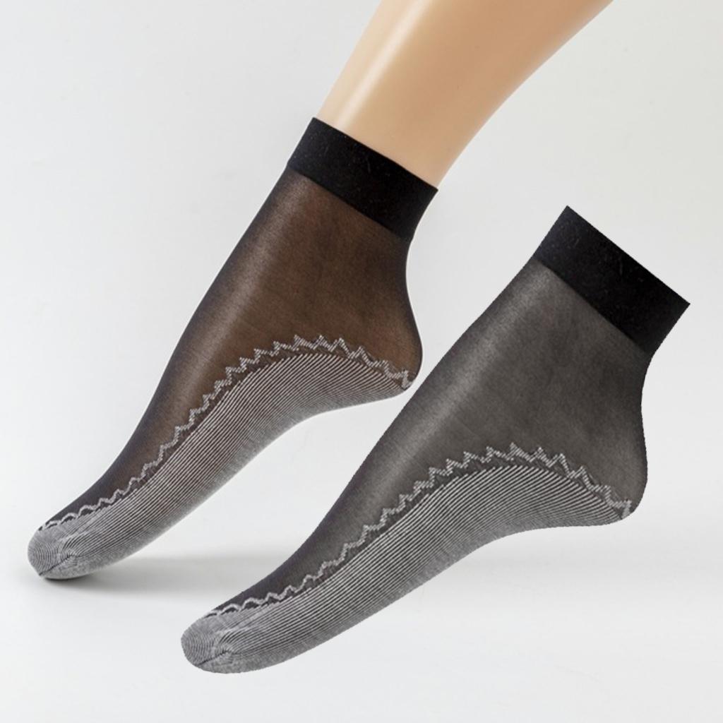 40x Chinlon Silk Summer Socks Comfy Wicking Non-Slip Short Ankle Crew Socks