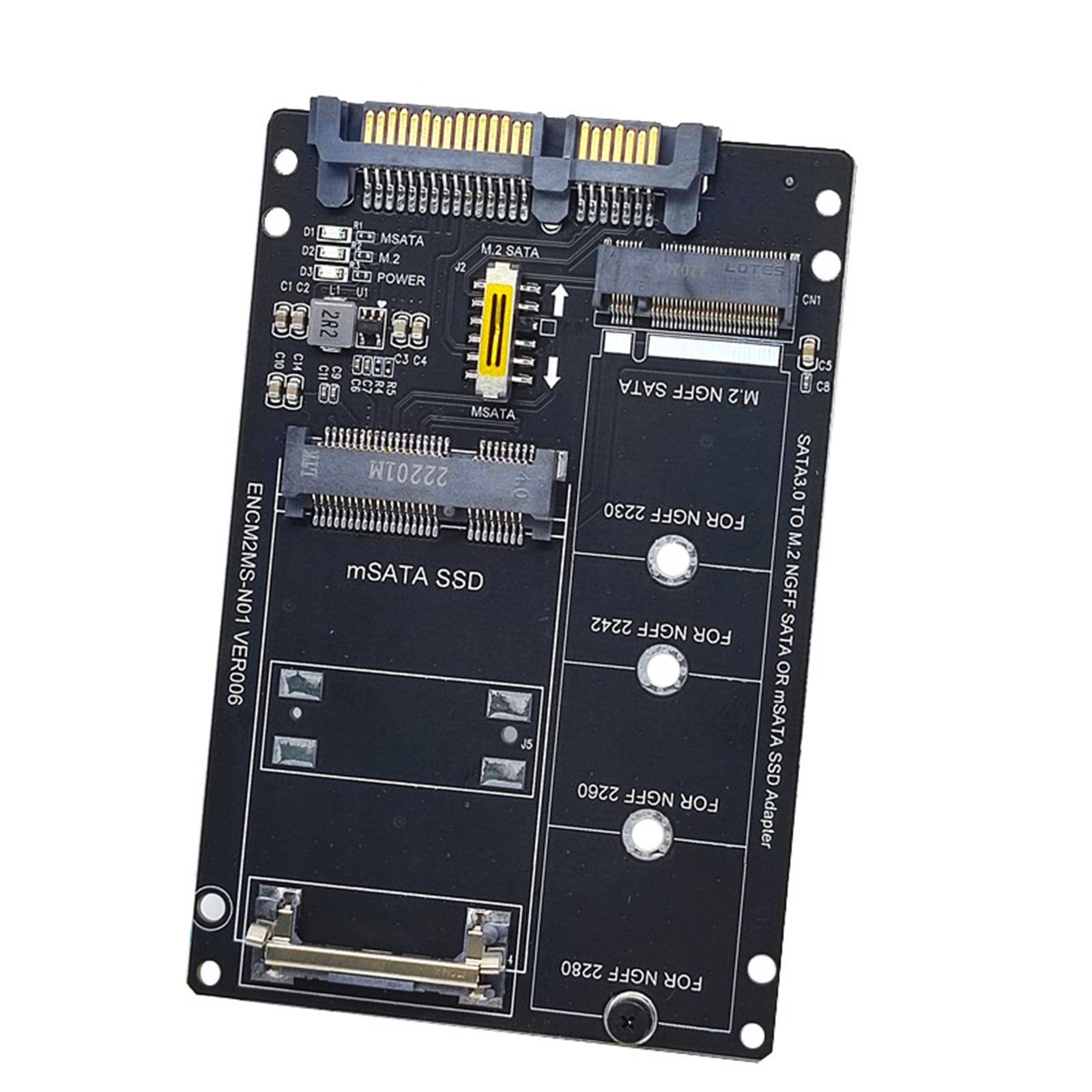 SATA22Pin Male to mSATA/M.2 Card Direct Replaces Spare Parts