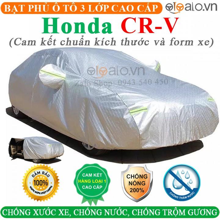 Bạt Phủ Ô Tô Honda CRV Cao Cấp 3 Lớp Chống Nắng Nóng Chống Nước Chống xước