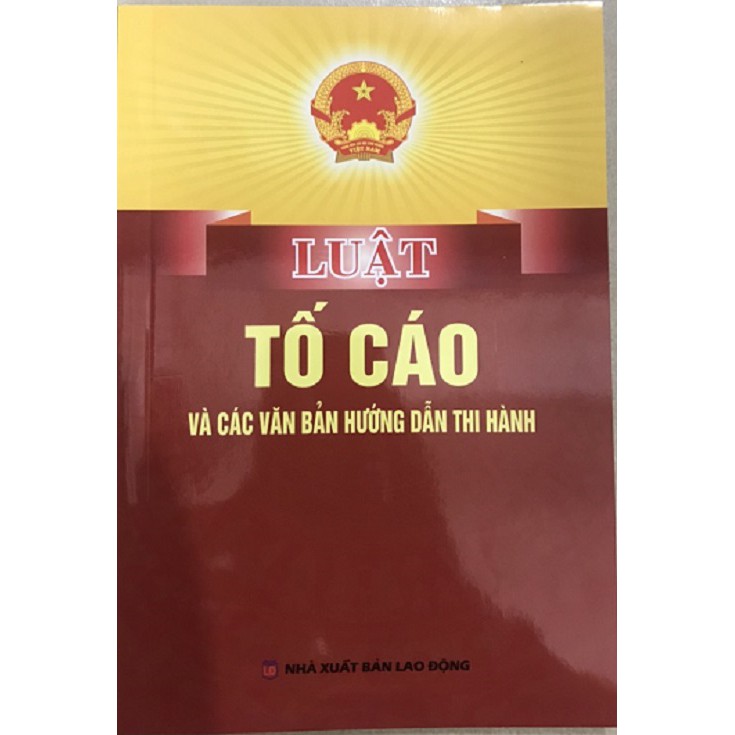 Sách - Luật Tố Cáo Và Văn Bản Hướng Dẫn Thi Hành NĂM 2020