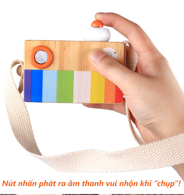 Máy Ảnh Đồ Chơi Bằng Gỗ