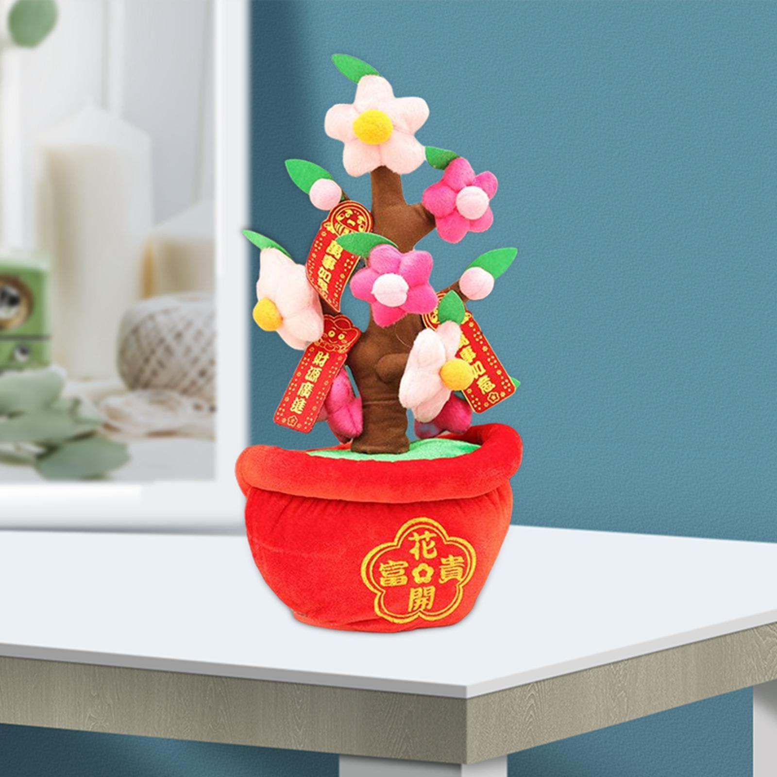 Felt Cloth Fake Simulation Bonsai Ornament Tree Toy Decoration for New Year