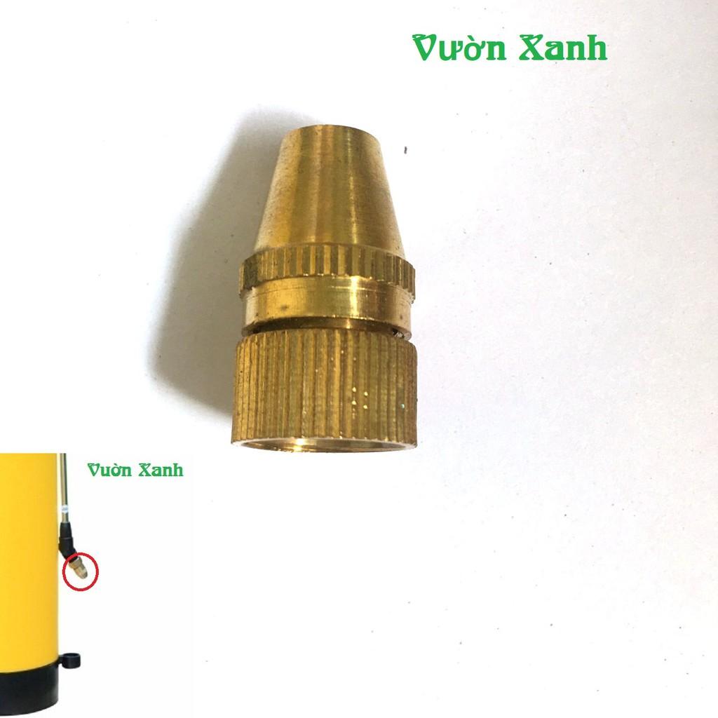 Béc phun bình Dudaco 2L, 4L, 8L bằng đồng( béc thẳng, đầu phun sương, vòi phun)